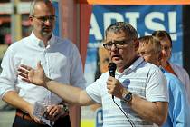 Zahájení ostré volební kampaně ČSSD v Olomouci podpořil ministr Lubomír Zaorálek.