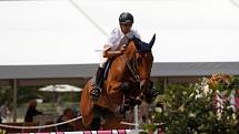 Vítěz závodu Kevin Gielen, Belgie. Světový pohár CSI*** Olomouc. Závody pro šestileté a sedmileté koně.