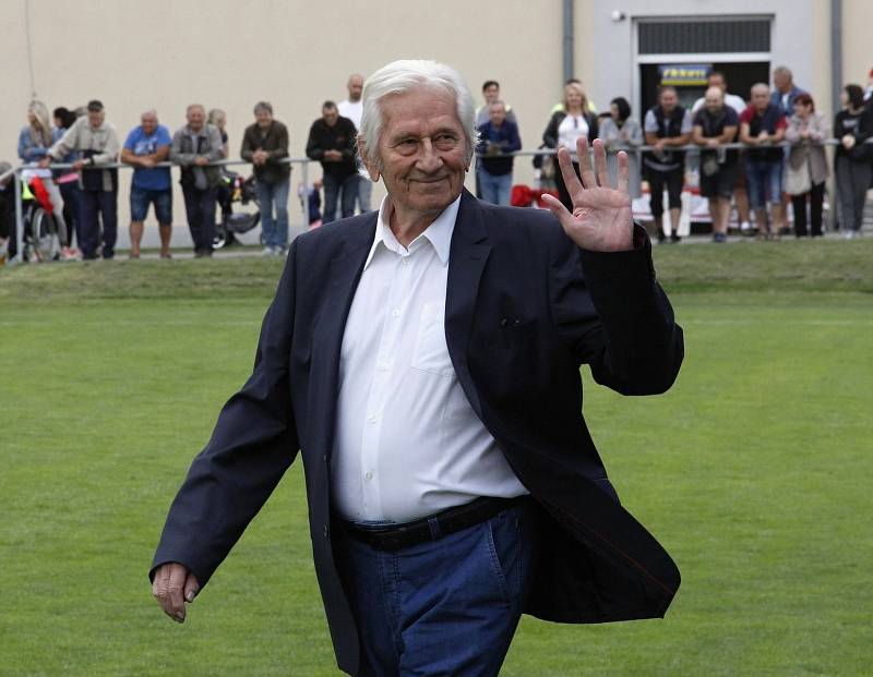 Karel Brückner na oslavách prostějovského fotbalu v září 2019