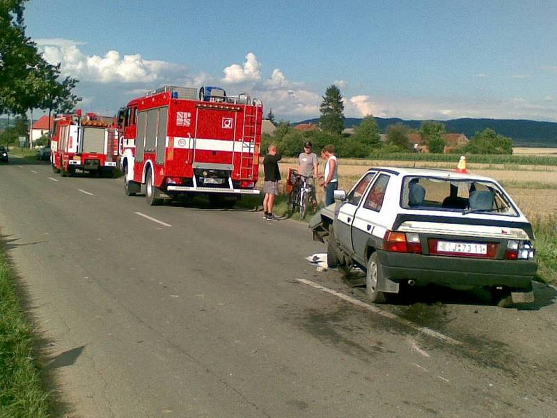 Uničovští dobrovolní hasiči v akci