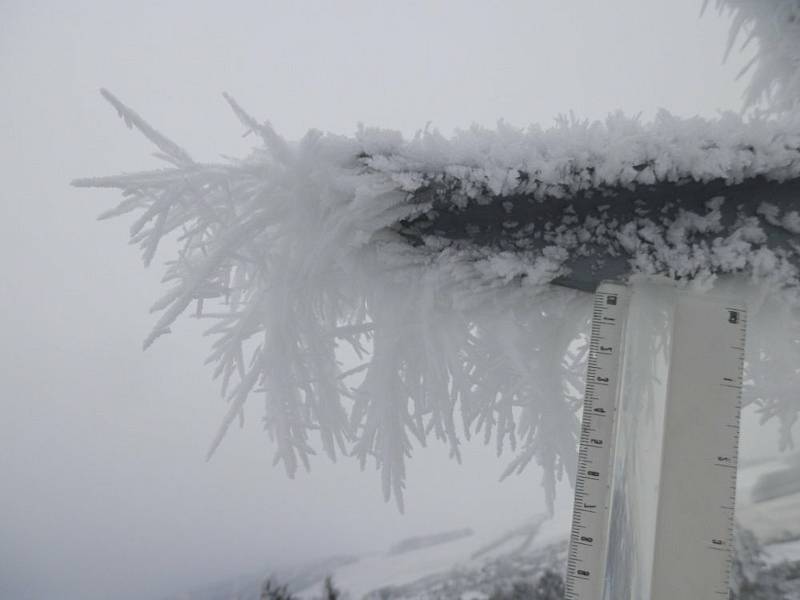 Předchozí zimy na meteorologické stanici Luká