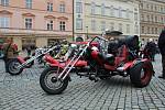 Motorkáři na olomouckém Horním náměstí