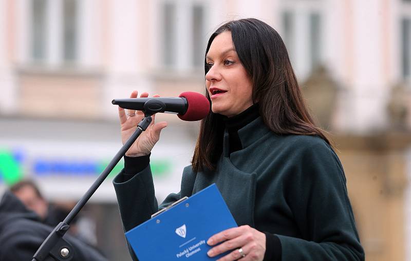 Pochod a demonstrace v Olomouci.