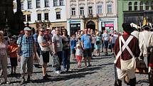 Marie Terezie navštívila Olomouc v rámci Svátků města. Od Korunní pevnůstky až na Horní náměstí ji doprovázel průvod vojáků v dobových kostýmech.