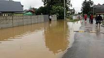 Dolní Sukolom, 8. června 2020 ráno. Následky bleskové povodně