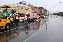 Nehoda v Přerovské ulici, Olomouc 5. 10. 2019