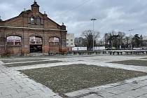 Vyklizené tržiště v centru Olomouce převzalo Výstaviště Flora Olomouc. 1. února 2022