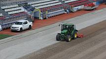 Olomoucká Sigma rekonstruuje po sezoně hrací plochu. Andrův stadion je momentálně bez trávníku.