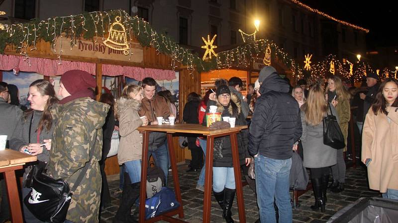 Rozsvícení vánočního stromu v Olomouci, 23. listopadu 2018