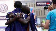 Pátý ročník olomouckého půlmaratonu.  Ronah a Kipsang