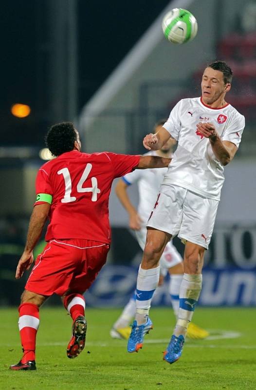 Přátelské utkání ve fotbale ČR – Kanada v roce 2013.