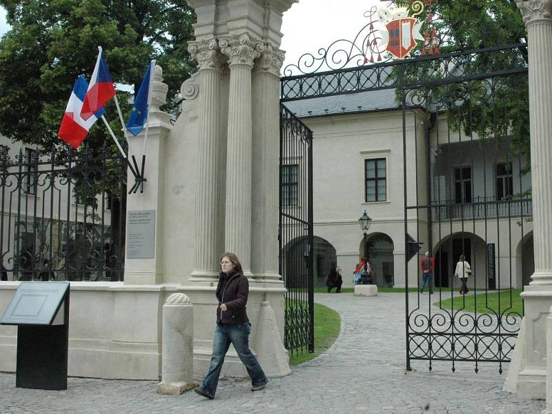 Vstup do areálu Arcidiecézního muzea v Olomouci