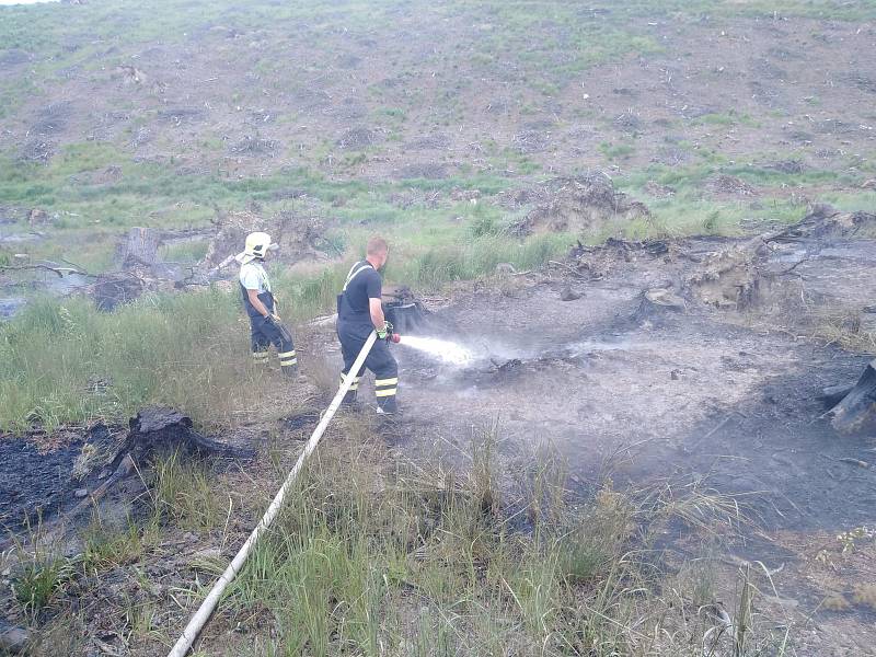 Požár ve vojenském prostoru Libavá, 16. 6. 2019