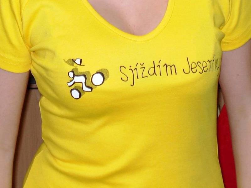 Propagační trička se sloganem Sjíždím Jeseníky
