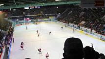 Zimní stadion v Olomouci během baráže o extraligu