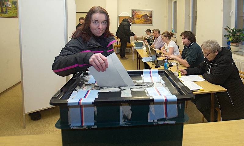 Prezidentské volby v obci Luká na Olomoucku