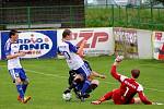 Fotbalisté 1. HFK Olomouc (v černém) porazili Znojmo 2:0.