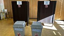 Volební místnost ZŠ Demlova Olomouc, 23. září 2022