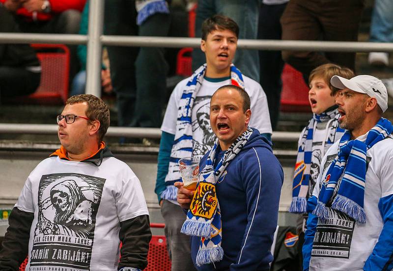 Finále fotbalového poháru MOL Cupu, Baník Ostrava - Slavia Praha 22.května 2019 v Olomouci. Fanoušci Baníku