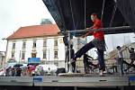 Baletní trénink na Horním náměstí v Olomouci, 18. 6. 2020