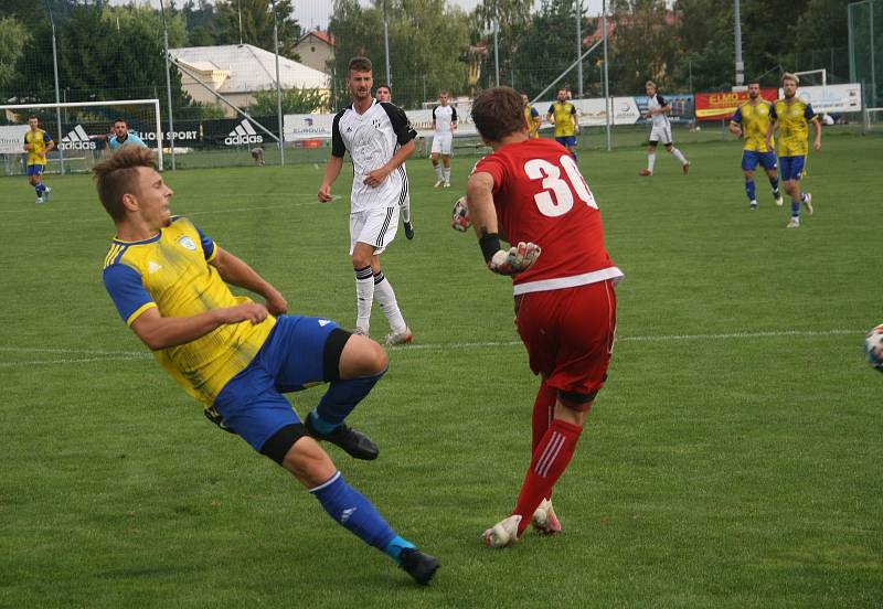 Fotografie z utkání 1. kola divize E mezi celky FK Šternberk a 1. HFK Olomouc