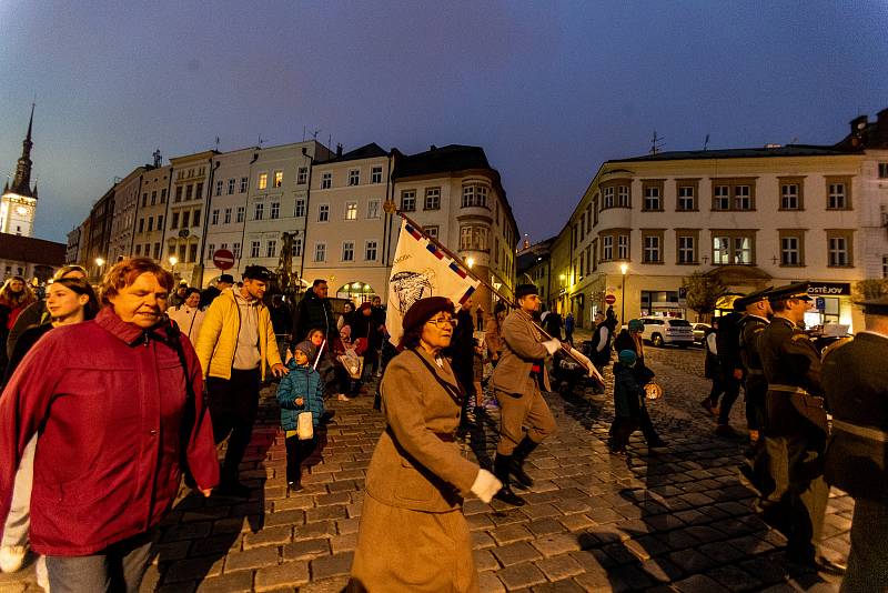 Lampiónový průvod 28. října 2022 v Olomouci