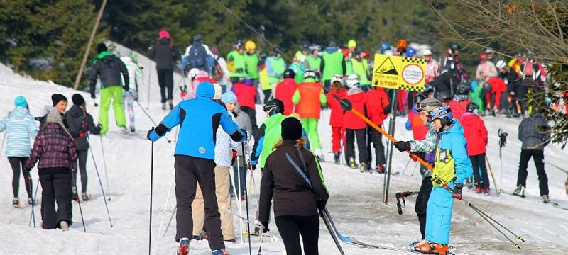 Jaro pod Pradědem - okolí Ovčárny uprostřed března 2014