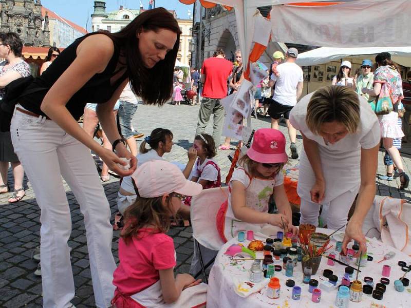 Prvomájový Ekojarmark na olomouckém Horním náměstí