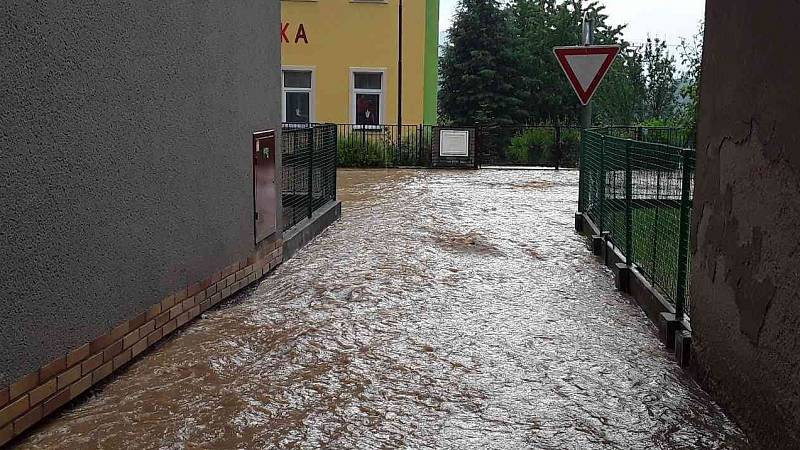Následky silných bouřek ve čtvrtek 13. června v Olomouckém kraji