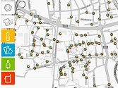 Web Olomouc třídí ukáže na mapě, kde je možné vyhodit jaký druh odpadu