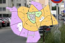 Návrh nových parkovacích zón v Olomouci. Ilustrační koláž.