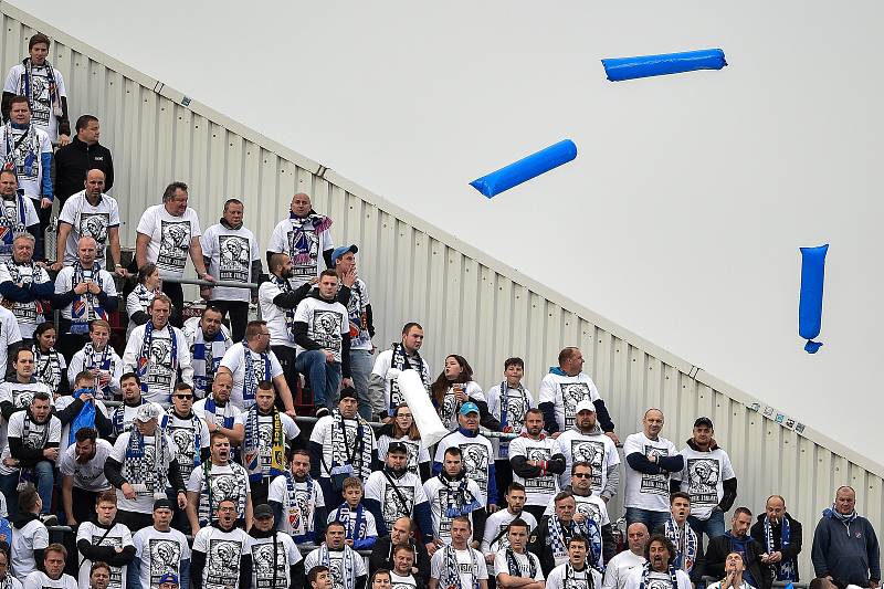 Finále fotbalového poháru MOL Cupu: FC Baník Ostrava - SK Slavia Praha, 22. května 2019 v Olomouci. Fanoušci Baníku.