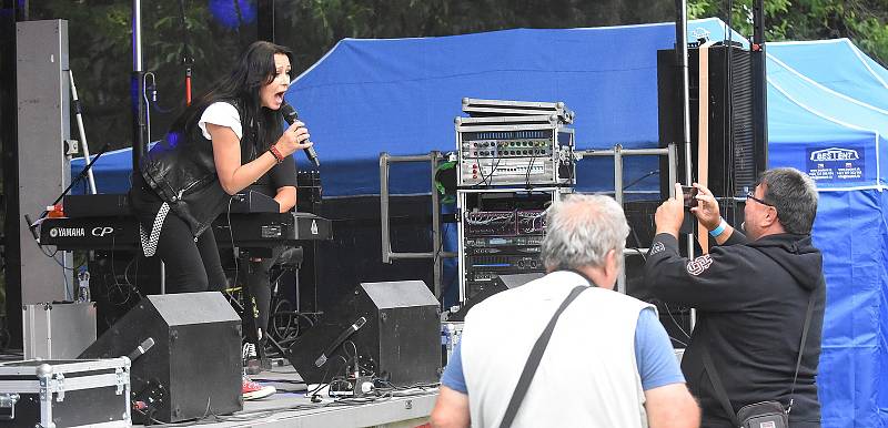 Heidi Janků na V. Rockovém festivalu a slavnostech piva v Lutíně, 9. července 2022