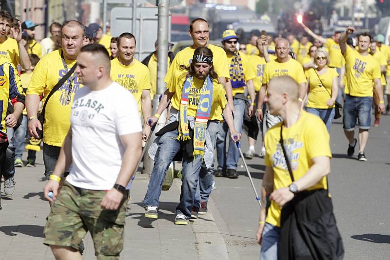 Fanoušci Opavy v Olomouci na finále českého poháru