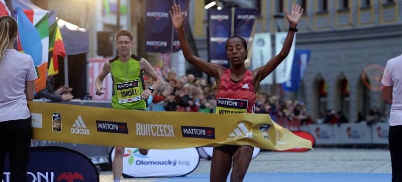 Olomoucký půlmaraton 2018 - nejlepší žena Netsanet Gudeta (Etiopie)