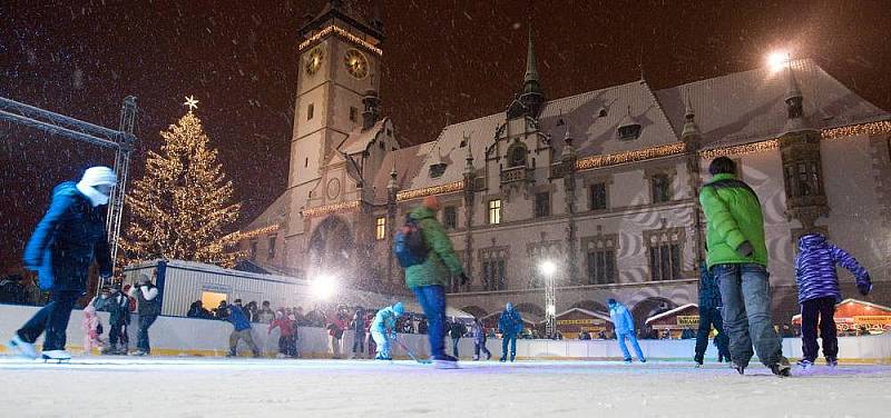 Bruslení na Horním náměstí v Olomouci