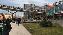 Nedělní evakuace obchodního centra Šantovka, 16. 2. 2020