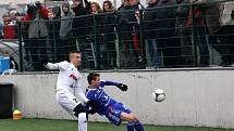 Sigma Olomouc (v modrém) v přípravě proti HFK Olomouc