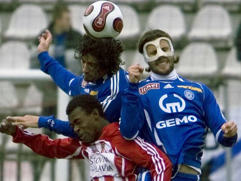 Trio Brazilců - Rossi, Da Silva a Melinho.