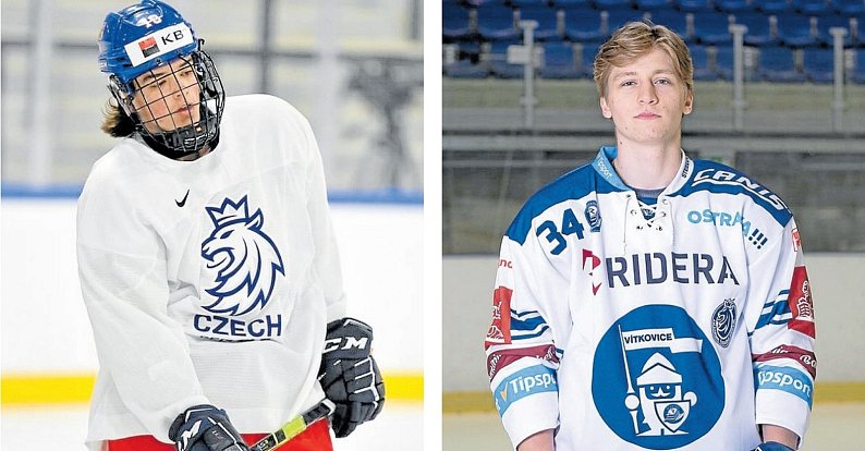 Uničovští rodáci Matyáš Melovský a Matěj Přibyl válí na hokejovém mistrovství světa do 20 let.