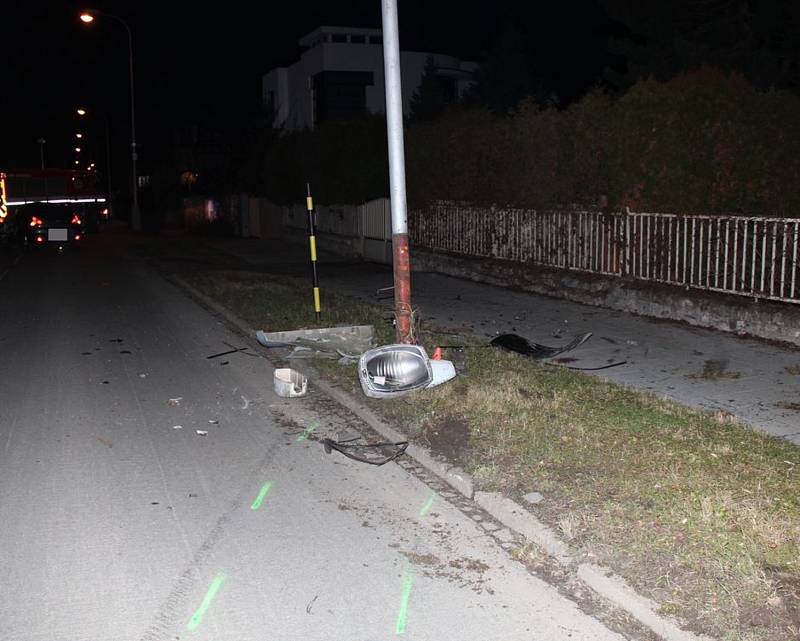 Nehoda peugeotu v Olomouci