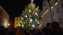 Rozsvícení vánočního stromu v Šumperku.