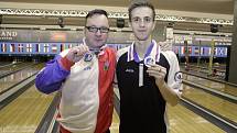 Kouč a manažer Bowlandu Jan Spáčil a Jaroslav Lorenc. Turnaj evropských šampionů ECC 2016 v olomoucké herně Bowland