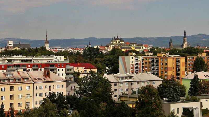 Výhled ze střechy Hotelového domu Olomouc, 11. 9. 2021