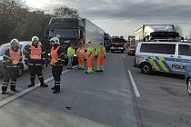 Nehoda u Daskabátu na D35 z Olomouce na Lipník nad Bečvou. 3. listopadu 2022