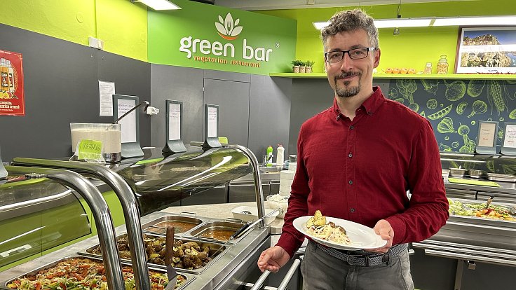 Provozovatel olomoucké vegetariánské restaurace Green Bar Jakub Lerch