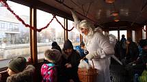 Mikulášská jízda tramvají v sobotu 7. prosince 2019 v Olomouci