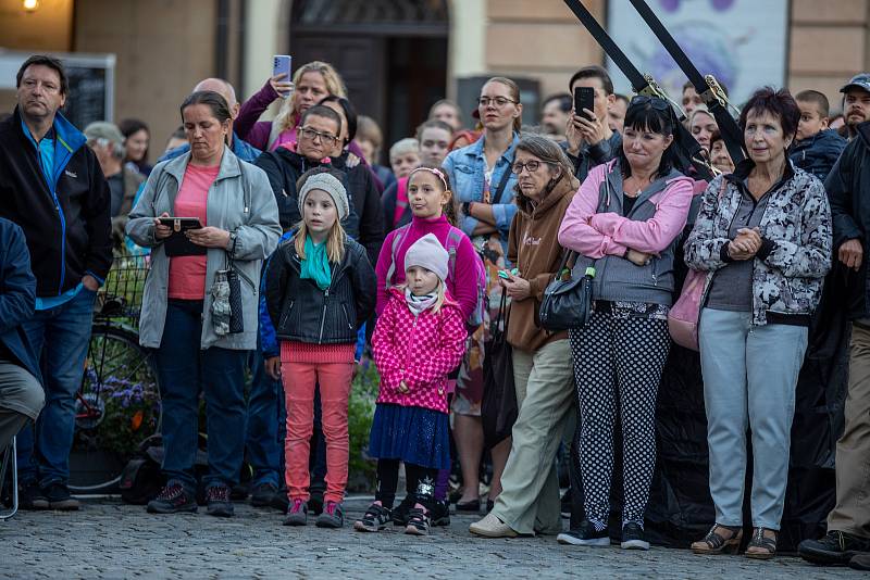 V centru města se uskutečnil festival vojenských hudeb, 27. srpna 2021 v Olomouci.