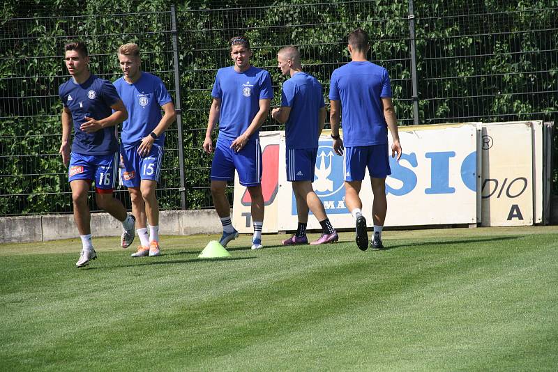 Úvodní trénink fotbalistů SK Sigma Olomouc