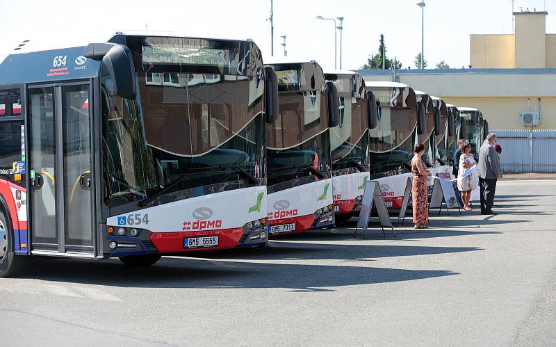 Autobusy olomouckého dopravního podniku.